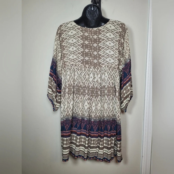 Umgee Boho Southwest Tunic Top sz S - Picture 2 of 8